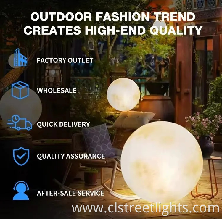 Eco-Friendly Round Solar Garden Light with Warm Glow